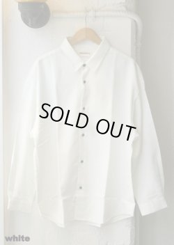 画像2: 【ciao Reflax Loose Fit Long Sleeve Shirt/ made in japan】チャオ リフラクス ルーズフィット 長袖シャツ/ 日本製(2カラー展開)