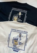 【power to the people OUR BEER Crew-neck Sweat Shirt】パワー トゥ ザ ピープル クルーネック スウエットシャツ(2カラー展開)