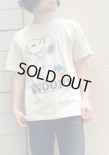 【FRUIT OF THE LOOM×PEANUTS Short Sleeve Tee】フルーツ オブ ザ ルーム×ピーナッツ 表ピーチ起毛 半袖Tee(ivory)