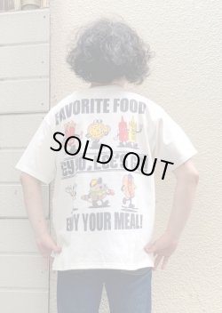 画像1: 【gym master 5.8oz T/C FAVORITE FOOD S/S tee】ジムマスター 5.8オンス T/Cドライ 半袖Tee(2カラー展開)