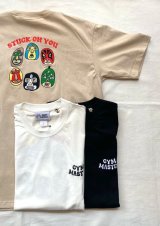 【gym master 7.4oz STUCK ON YOU Tee】ジムマスタ 7.4オンス 刺繍Tee(3カラー展開)