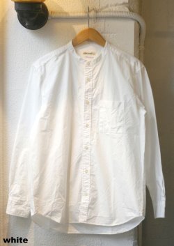 画像2: 【ciao Typewriter Band-collar Long-sleeve Shirt/ made in Japan】チャオ タイプライター バンドカラー 長袖シャツ/ 日本製(3カラー展開)