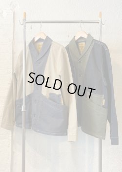 画像1: 【gym master Stretch Herring Monster Pocket Coverall】ジムマスター ストレッチ ヘリンボーン モンスターポケット カバーオール(2カラー展開)