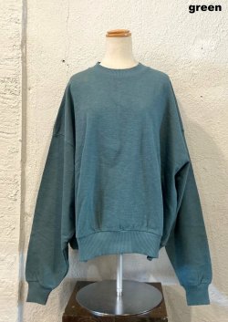 画像2: 【gym master crew-neck】ジムマスター ブロックインレー ボリュームスリーブ クルーネック(2カラー展開)