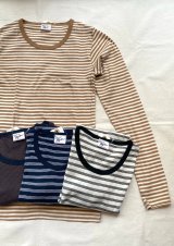 【Robert P. Miller Panel ribbed Long sleeve Tee】ロバート ピー ミラー パネルリブ ロングスリーブTee(4カラー展開)