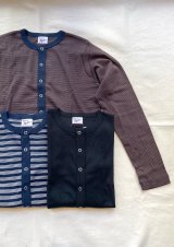 【Robert P. Miller Panel ribbed Cardigan】ロバート ピー ミラー パネルリブ カーデイガン(3カラー展開)