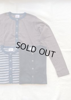 画像1: 【Robert P. Miller Panel ribbed Cardigan】ロバート ピー ミラー パネルリブ カーデイガン(3カラー展開)