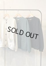 【gym master button cardigan】ジムマスター ブロックインレー ボタンカーディガン(3カラー展開)