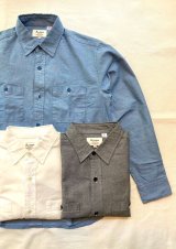 【Alcarza Dungarees Work Shirt/ made in japan】アルカルザ ダンガリー ワークシャツ/ 日本製(3カラー展開)