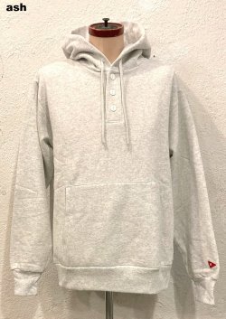 画像2: 【Healthknit Classic Sweat Henley Hoodie】ヘルスニット クラシック スウエット ヘンリーフーディ― (3カラー展開)