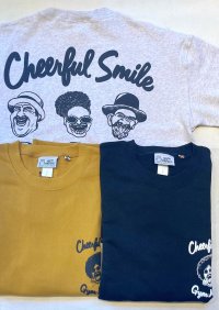 【gym master 10.3oz Sweat Big Tee/ Cheerful Smile】ジムマスター スウエット ビッグ Tee(3カラー展開)