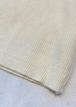 画像3: 【Rib Knit Long-sleeve Polo Shirt】リブニット 長袖ポロシャツ(natural)