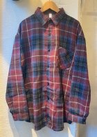 他の写真1: 【Flannel Check Shirt】フランネル チェックシャツ(burgundy)