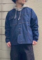 他の写真1: 【gym master Half Moon Pocket Collarless Jacket】ジムマスター ハーフムーンポケット ノーカラー 中綿ジャケット(2カラー展開)