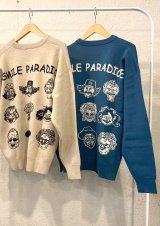 【gym master Jacquard Knit/ SMILE PARADICE】ジムマスター ジャガードニット(2カラー展開)