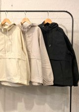 【OMNES Nylon Anorak Parka】オムネス 撥水加工ナイロン アノラックパーカー(3カラー展開)