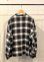 画像3: 【OMNES Rayon Check Long sleeve Shirt】オムネス レーヨン袖ボリューム チェック長袖シャツ(black)