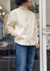 【gym master stretch twill denim shirt jacket】ジムマスター ストレッチカツラギ シャツジャケット(natural) 