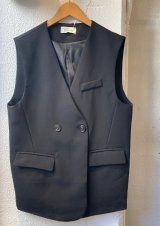 【Import V-neck Vest】インポート Vネック ベスト(black)