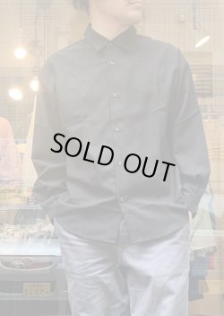 画像1: 【Ciao Balloon Sleeve Loose Shirt/ made in Japan】チャオ バルーンスリーブ ルーズシャツ/ 日本製(black)
