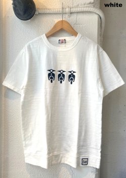 画像2: 【u.m.i slab cotton s/s tee cal bike, made in japan】ユーエムアイ スラブコットン 半袖Tee, 日本製(2カラー展開)