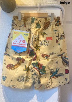 画像2: 【Cookman Chef Short Pants Old Tattoo】クックマン シェフショートパンツ オールドタトゥ(2カラー展開)