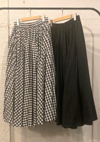 【ichi broadcloth circular skirt】イチ ブロード サーキュラー スカート(2カラー展開)