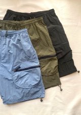 【gym master Rip stop Nylon Drop pocket Short pants】ジムマスター リップストップ ナイロン ドロップポケット ショートパンツ(3カラー展開)
