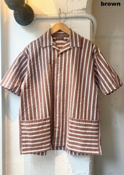 画像2: 【ciao Stretch sucker Havana Shirt/ made in Japan】チャオ ストレッチ サッカー キューバシャツ/ 日本製(2カラー展開)