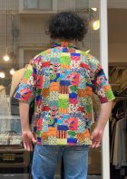 他の写真2: 【ALCARZA African batik Cotton Aloha Shirt/ made in Japan】アルカルザ アフリカンバティック コットンアロハシャツ/日本製(2カラー展開)
