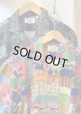 【ALCARZA African batik Cotton Aloha Shirt/ made in Japan】アルカルザ アフリカンバティック コットンアロハシャツ/日本製(2カラー展開)