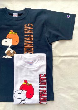 画像1: 【champion 9.4oz Jersey Reverse weave Short sleeve Tee Relax Fit/ PEANUTS】チャンピオン 9.4オンス ジャージー リバースウィ―ブ 半袖Tee/ リラックスフィット(2カラー展開)