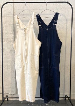 画像1: 【gym master 10oz Stretch Jumper Skirt】ジムマスター 10オンス ストレッチ デニム/かつらぎ ジャンパースカート(2カラー展開)