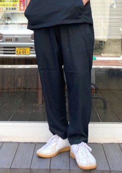 画像1: 【gym master Linen×Rayon Tapered Pants】ジムマスター 麻×レーヨン テーパードパンツ(black)