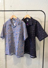 【gym master Seersucker Happy-paint Shirt】ジムマスター シアサッカー ハッピーペイント 半袖シャツ(2カラー展開)