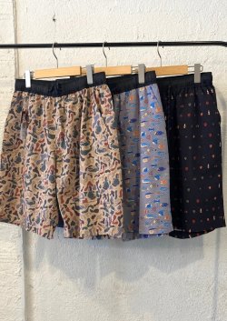 画像1: 【gym master Seersucker Happy-paint Short Pants】ジムマスター ULシアサッカー ハッピーペイント ショートパンツ(3カラー展開)