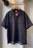 他の写真2: 【gym master Seersucker Happy-paint Shirt】ジムマスター シアサッカー ハッピーペイント 半袖シャツ(2カラー展開)