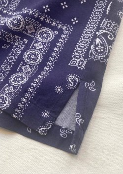 画像6: 【HOUSTON Aloha Shirt/ BANDANA】ヒューストン アロハシャツ/ バンダナ(navy)