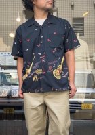 他の写真1: 【UNIVERD72 Aloha Shirt/ Guiter】ユニバード72 アロハシャツ/ ギター(2カラー展開)