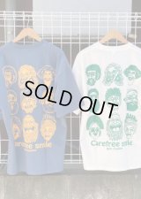 【gym master 7.4oz Big S/S Tee/ carefree smile】ジムマスター 7.4オンス ビッグ 半袖Tee(2カラー展開)