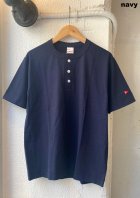 他の写真2: 【Healthknit Openend Dry Henley-neck Short-sleeve Tee】ヘルスニット オープンエンド ドライ ヘンリーネック半袖Tee(2カラー展開)