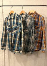 【ALCARZA Heavy Flannel Check Work Shirt】アルカルザ ヘビーフランネル チェック ワークシャツ(3カラー展開)