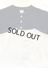 【JEMORGAN Big Waffle Henley-neck】ジェーイーモーガン ビッグワッフル ヘンリーネック(2カラー展開)