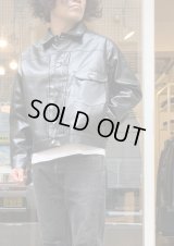 【ciao 1st PU Jacket】チャオ 1stタイプフェイクレザー ジャケット(black)