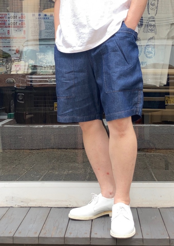 【gym master】 Light Denim Gardening Short Pants 商品アップ完了です。