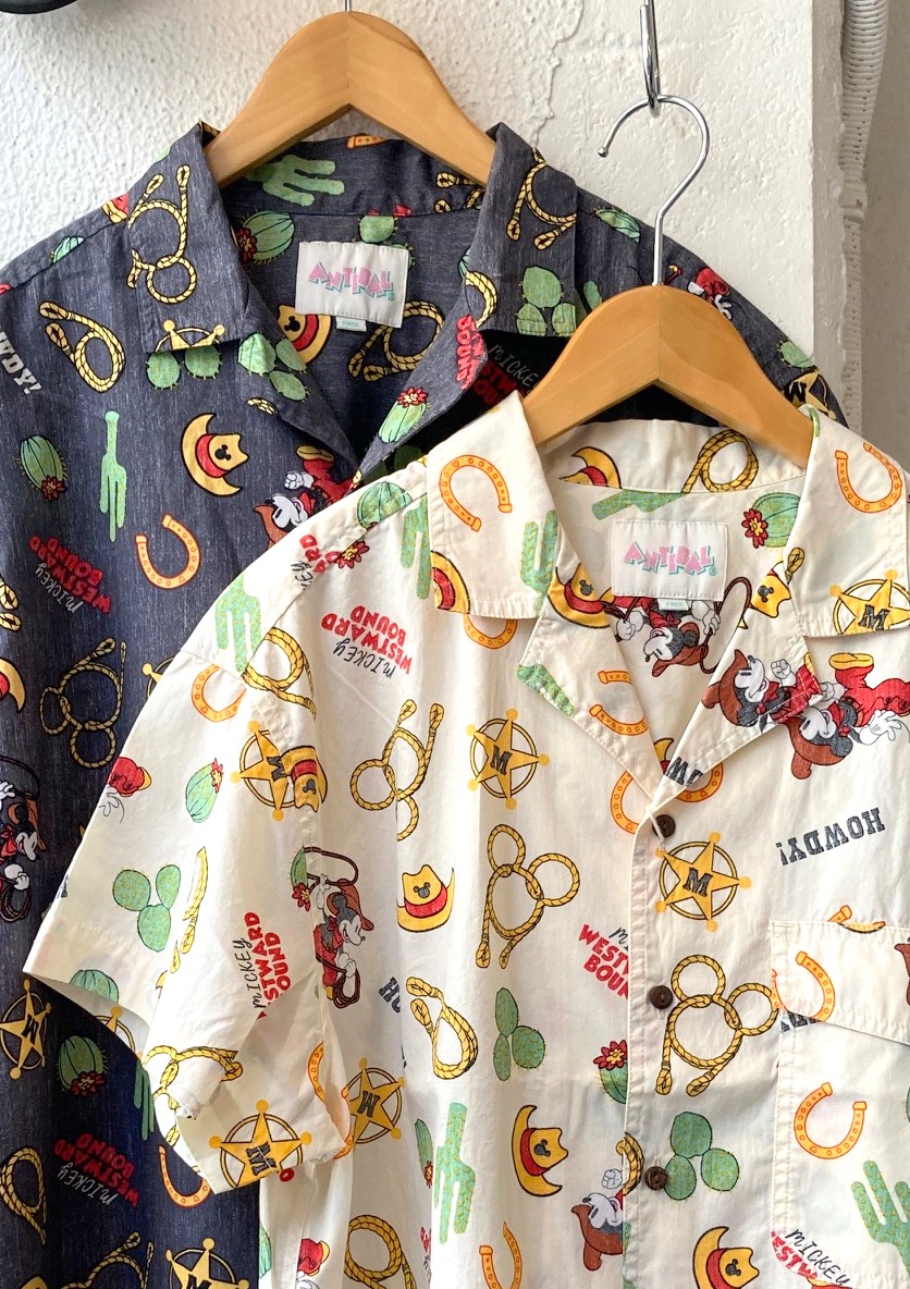 【ANTIBAL】 Mickey Mouse Western Print Aloha Shirt 商品アップ完了です。