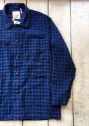 画像: 【ichi】indigo herringbone gingham check JK 商品アップ完了です。