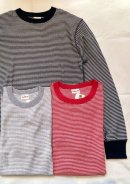 画像: 【Healthknit】 Crew-neck Border Thermal Long-sleeve Tee 追加入荷しました。