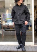 画像: 【gym master】 stretch twill denim shirt jacket & baker pants(black) 商品アップ完了です。