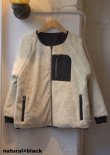 画像2: 【gym master reversible boa×nylon no-collar jacket】ジムマスター リバーシブル ボア×タスロン ノーカラージャケット(3カラー展開)